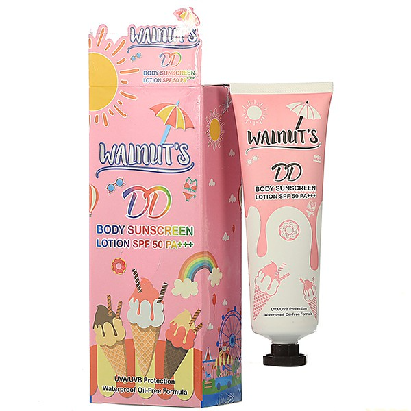ครีมกันแดด WALNUT'S DD BODY SUNSCREEN SPF50 PA+++ กันแดดวอลนัท ดีดี บอดี้ ซันสกรีน 135 g